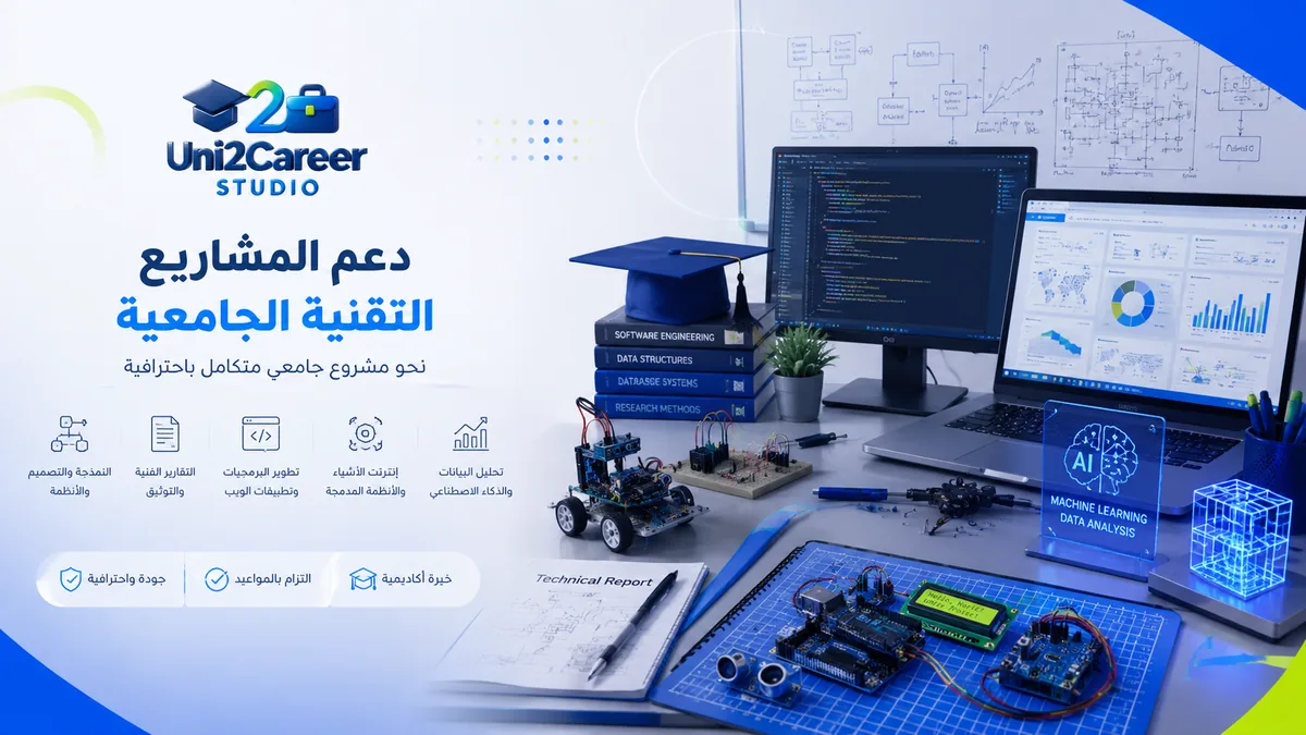 مشاريع مواد جامعية تقنية على أجهزة الطلاب